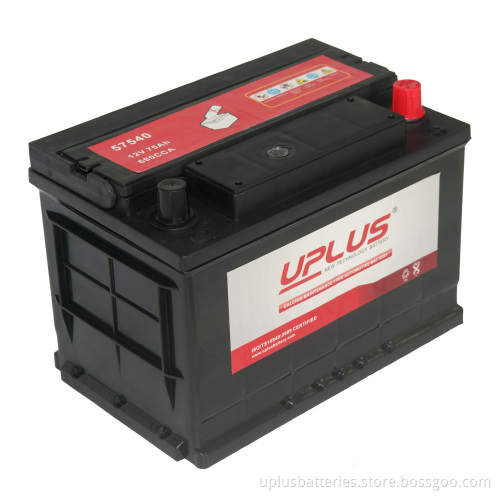 57540 China OEM Lead Acid Battery 12V 66ah Car Battery